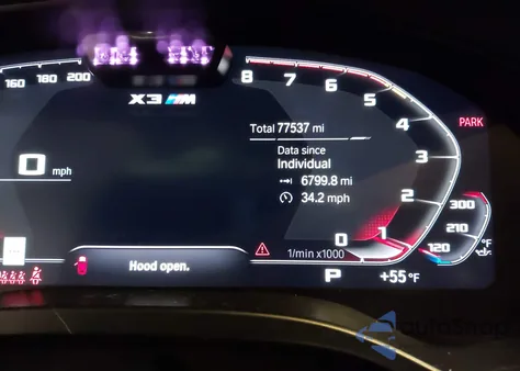 2022 BMW X3 M z USA, uszkodzony, nr VIN 5YM13EC00N9K84258